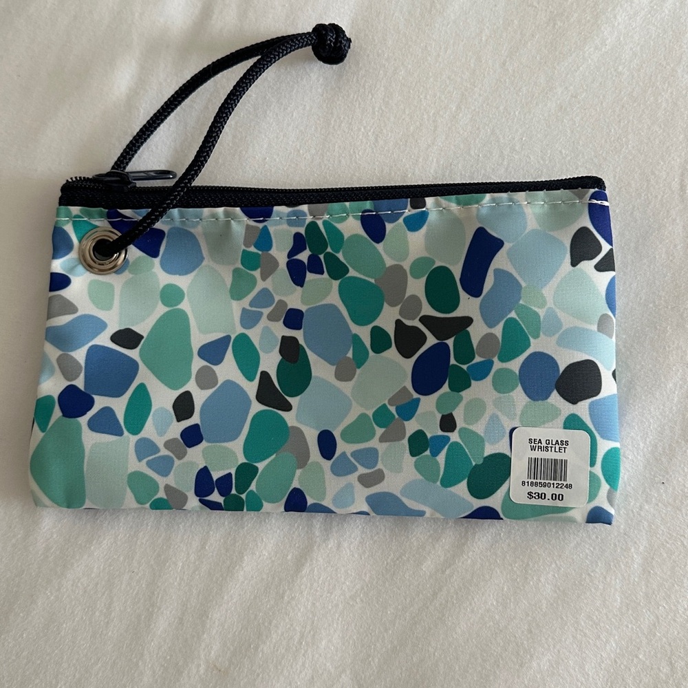 NWT Brand new Sea Bags of Maine Sea Glass Wristlet. Made in USA of sails. - Picture 2 of 4